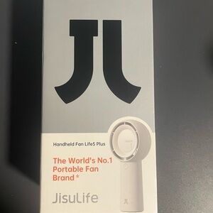 NEW JisuLife Handheld Fan Life5 Plus, 5 speed, 18 hour battery, usb charging